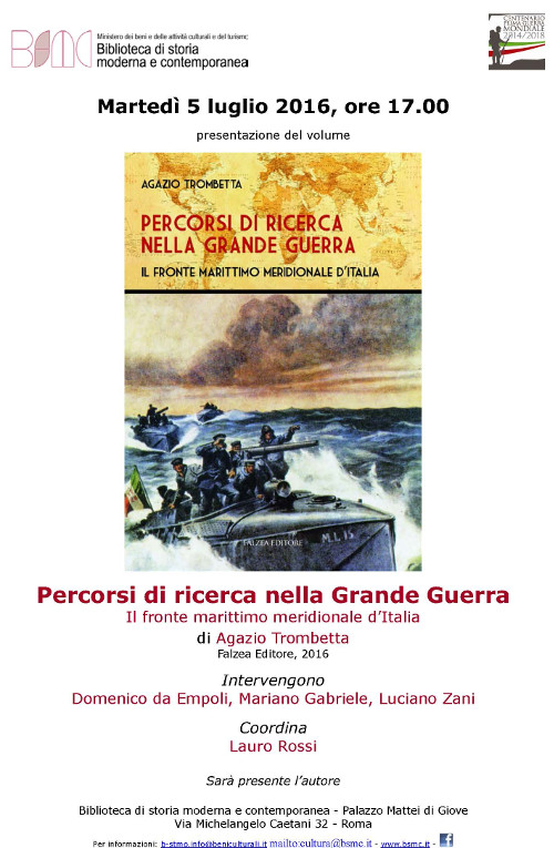 Percorsi di ricerca nella Grande Guerra. Il fronte marittimo meridionale d’Italia