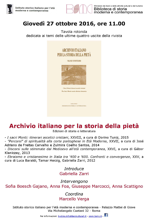 Archivio italiano per la storia della pietà