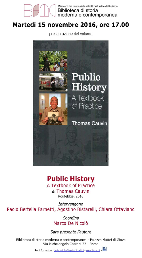 Public History. A Textbook of Practice di Thomas Cauvin