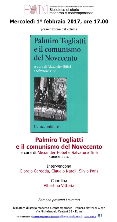 Palmiro Togliatti e il comunismo del Novecento