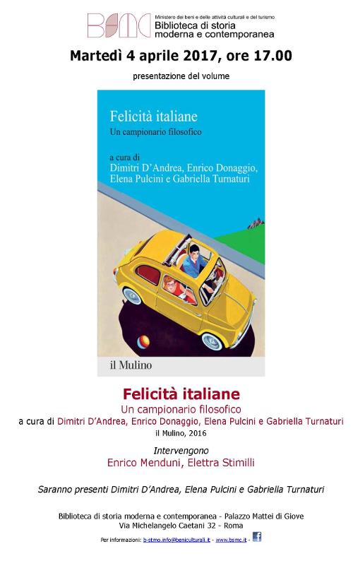 Felicità italiane. Un campionario filosofico