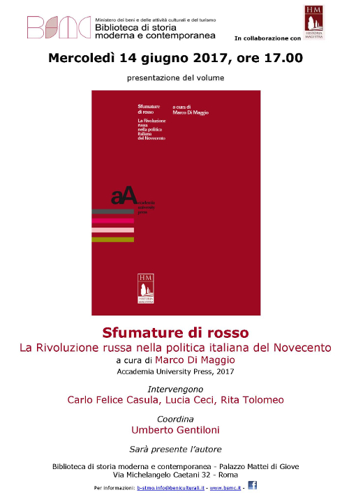 Sfumature di rosso. La Rivoluzione russa nella politica italiana del Novecento