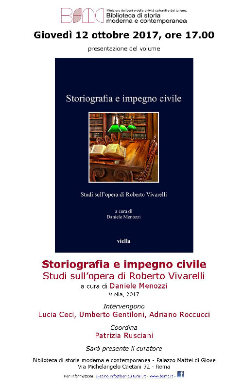 Storiografia e impegno civile. Studi sull’opera di Roberto Vivarelli