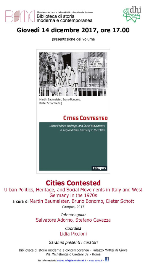 Cities Contested. Urban Politics, Heritage, and Social Movements in Italy and West Germany in the 1970s