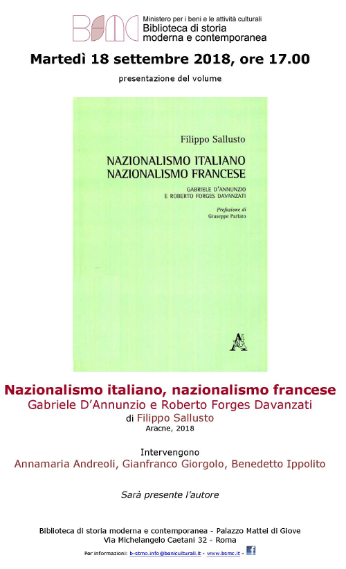 Nazionalismo italiano, nazionalismo francese. Gabriele D’Annunzio e Roberto Forges Davanzati