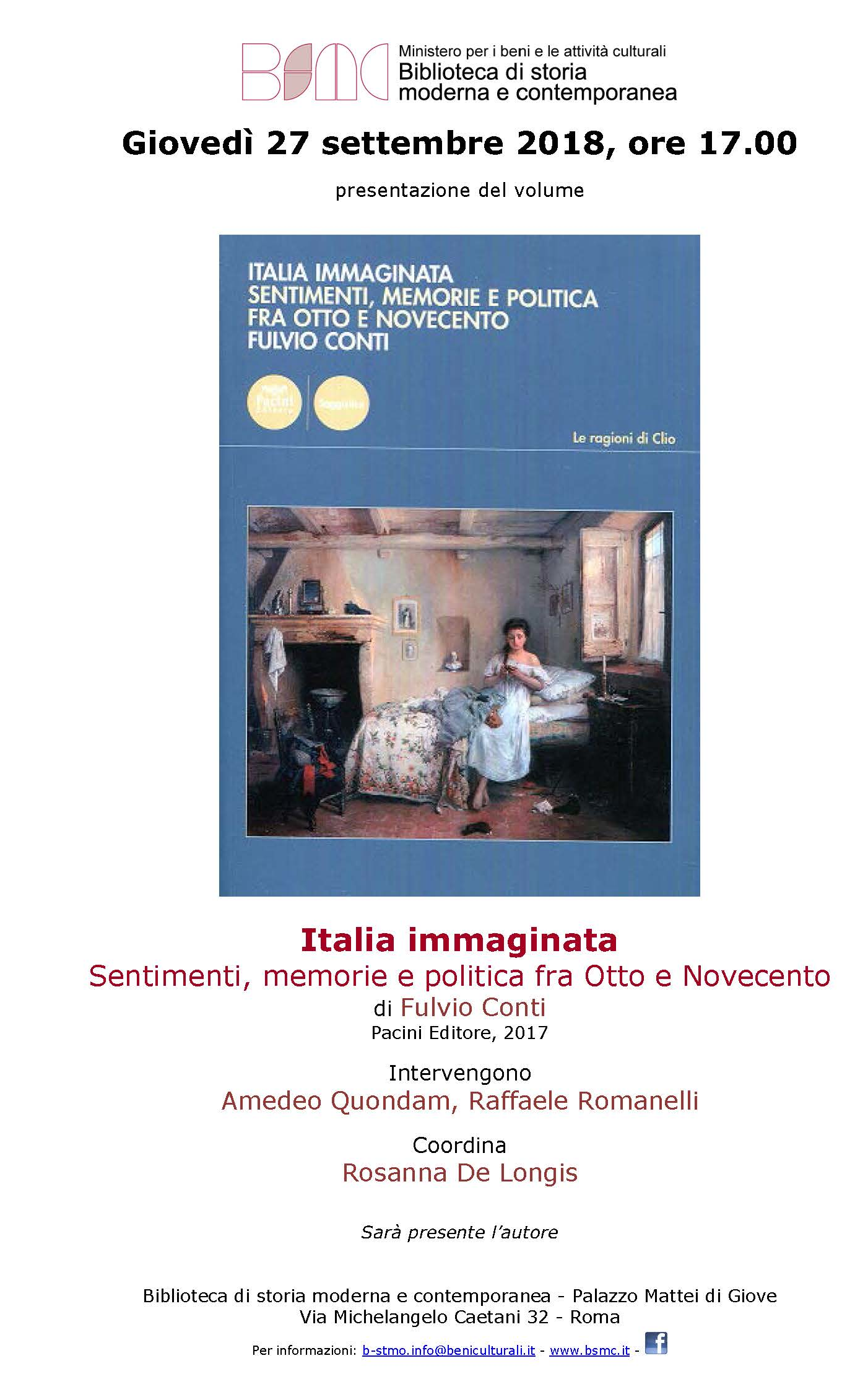 Italia immaginata. Sentimenti, memorie e politica fra Otto e Novecento