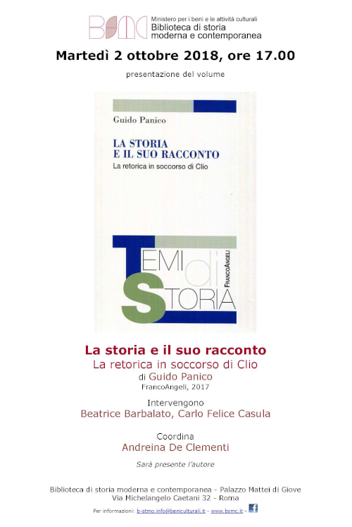 La storia e il suo racconto. La retorica in soccorso