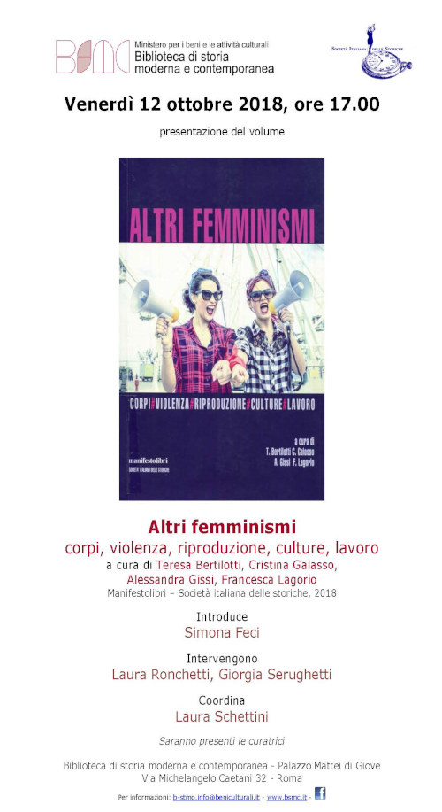 Altri femminismi Corpi, violenza, riproduzione, culture, lavoro