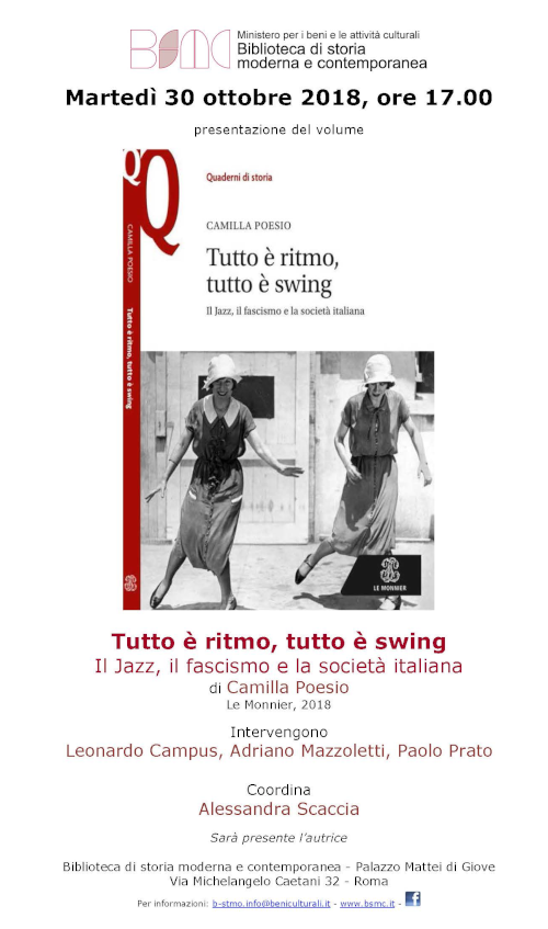 Tutto è ritmo, tutto è swing. Il Jazz, il fascismo e la società italiana