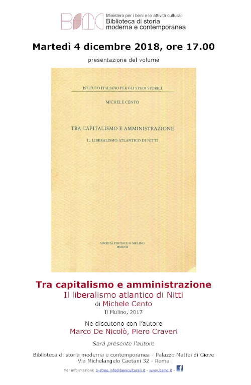 Tra capitalismo e amministrazione. Il liberalismo atlantico di Nitti