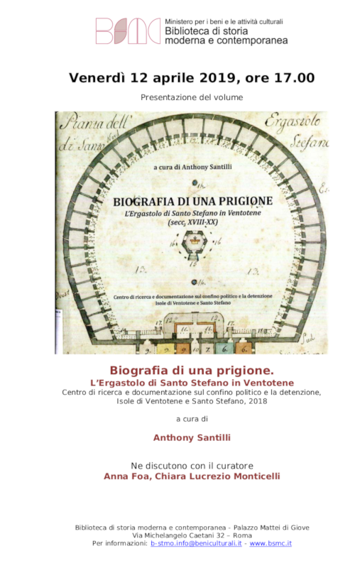 Biografia di una prigione. L'Ergastolo di Santo Stefano in Ventotene (secc. XVIII-XX)