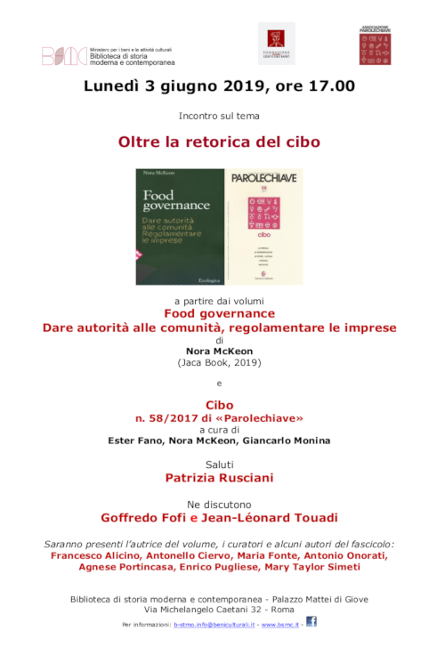 Oltre la retorica del cibo