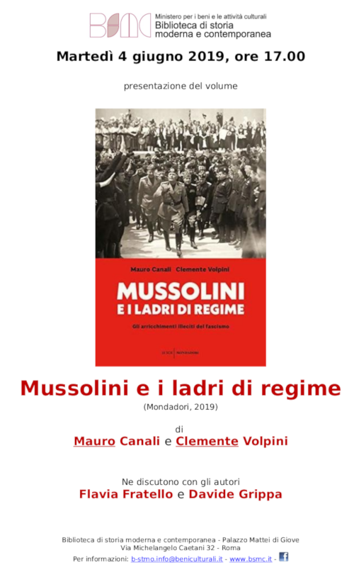 Mussolini e i ladri di regime