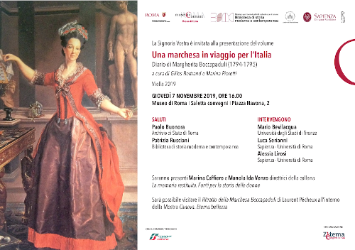 Una marchesa in viaggio per l’Italia. Diario di Margherita Boccapaduli (1794-1795)