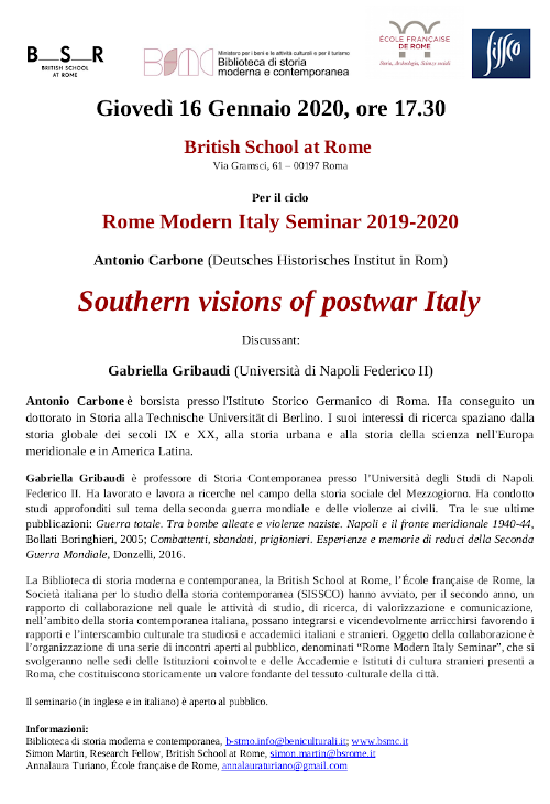 Southern visions of postwar Italy