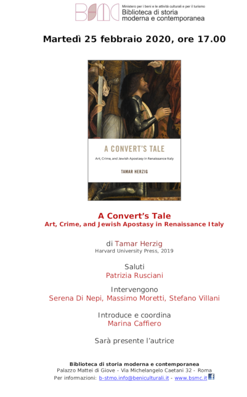A Convert’s Tale. Art, Crime, and Jewish Apostasy in Renaissance Italy