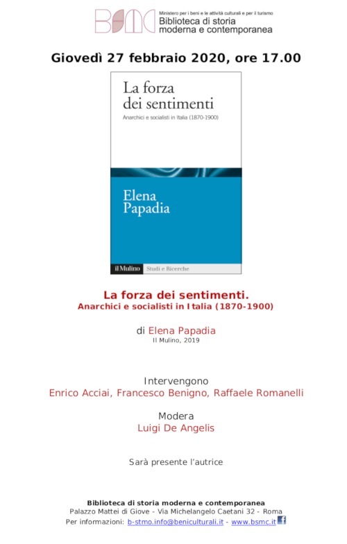 La forza dei sentimenti. Anarchici e socialisti in Italia (1870-1900)