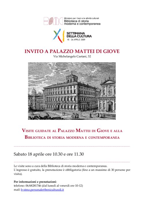 visite guidate al palazzo Mattei Di giove