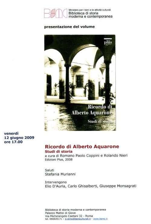 ricordo di Alberto Acquarone