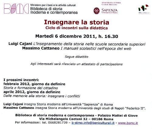 insegnare la storia