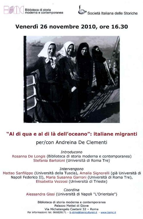 al di qua e di la dell&rsquo;oceano