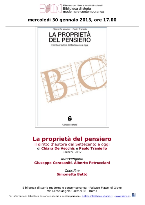 la propriet&agrave; del pensiero