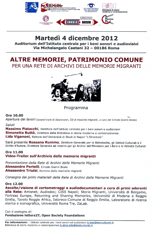 la memoria degli altri