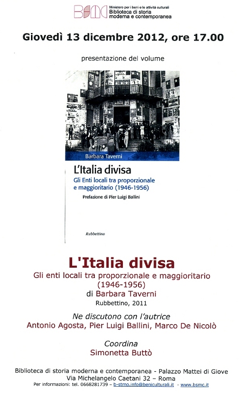 l&rsquo;italia divisa
