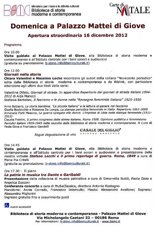 domenica a palazzo mattei