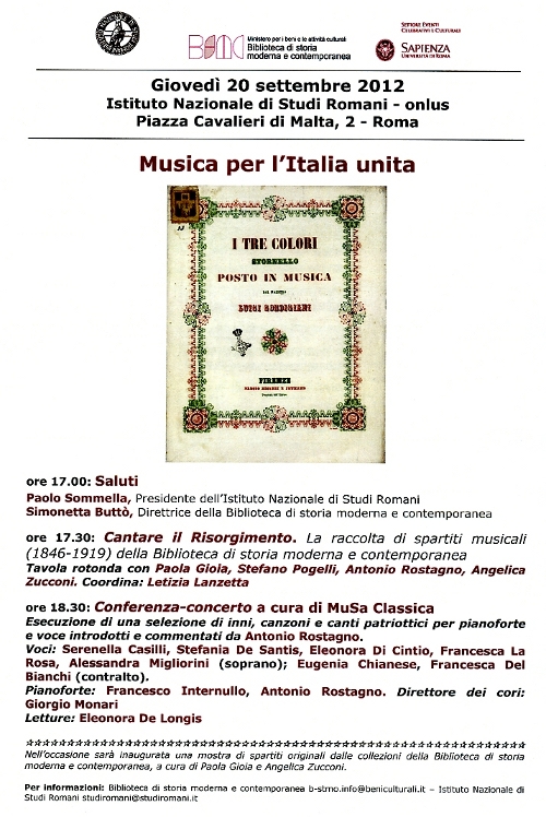 musica per l&rsquo;Italia