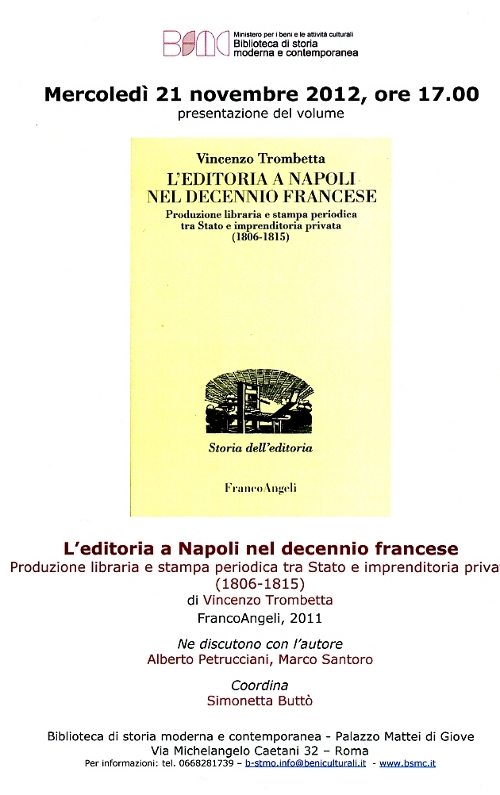 l&rsquo;editoria a napoli nel decennio francese