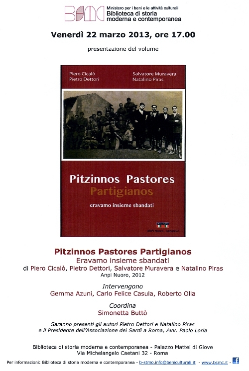 pitzinnos pastores partigianos