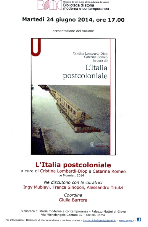 l&rsquo;italia postcoloniale