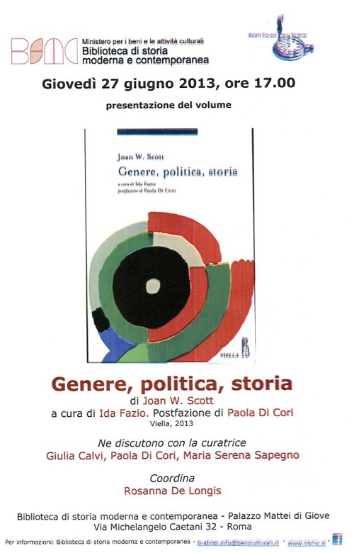 genere,politica,storia