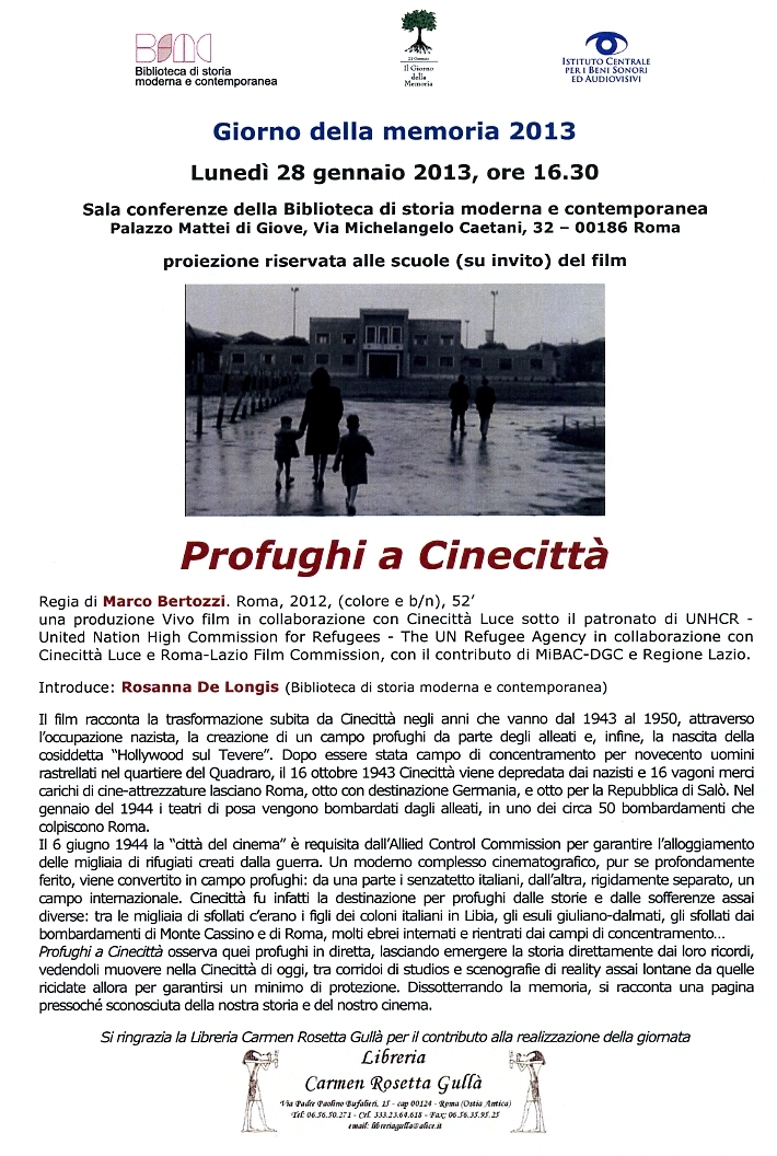 profughi a cinecitt&agrave;