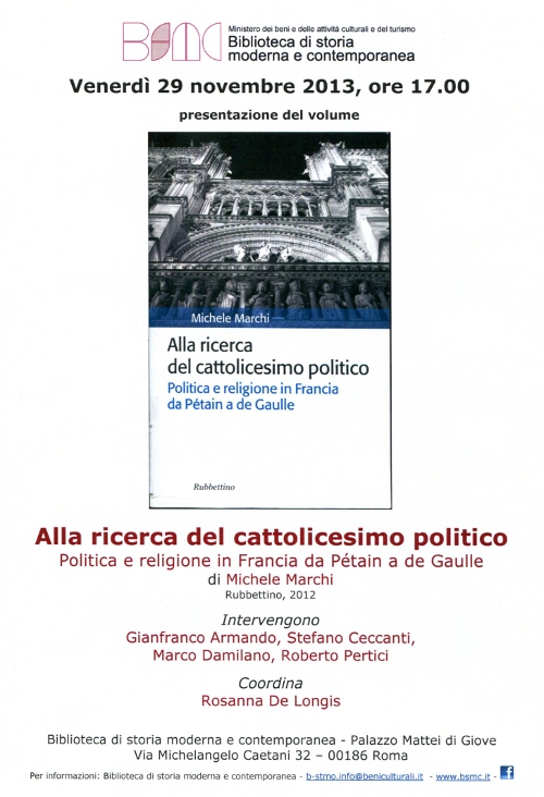 alla ricerca del cattolicesimo politico