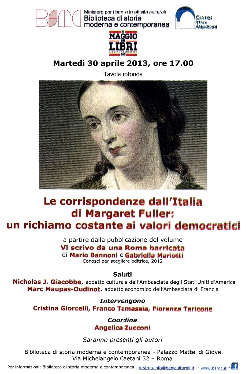 le corrispondenze dall&rsquo;Italia di Margareth Fuller