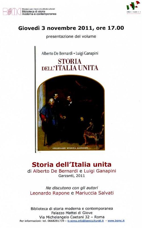 storia dell&rsquo;Italia unita