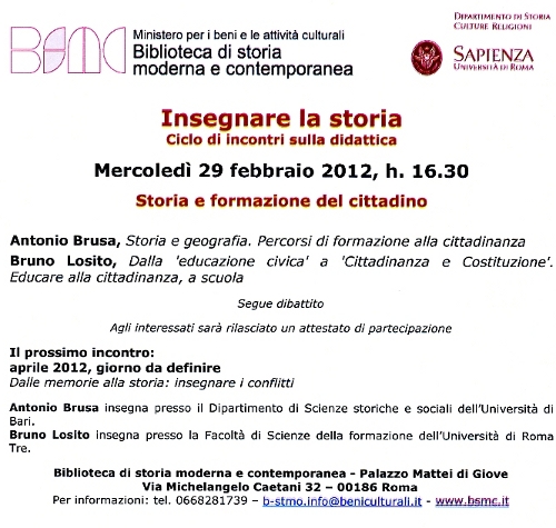 insegnare la storia