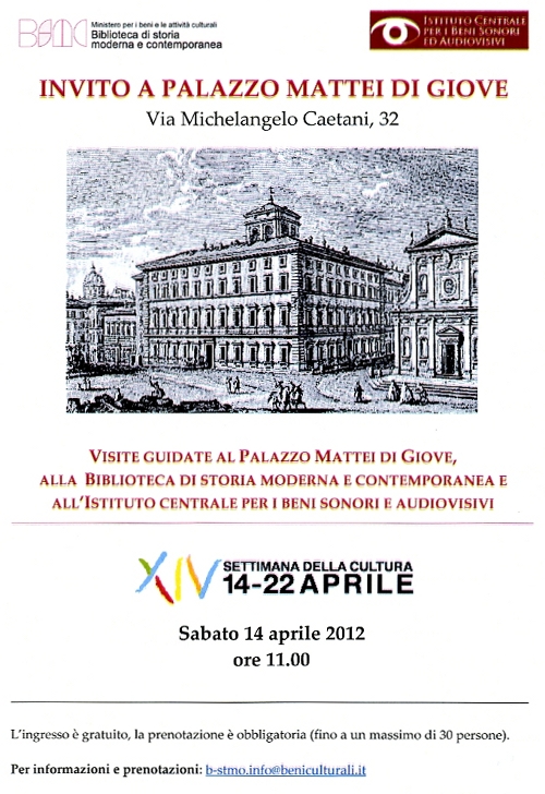 invito a palazzo mattei di giove