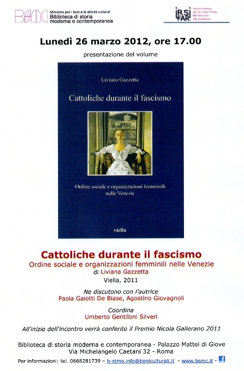 cattoliche durante il fascismo