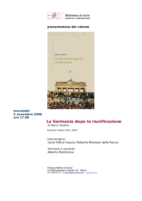 la germania dopo la riunificazione