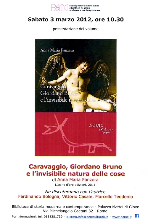 caravaggio, giordano bruno e l&rsquo;invisibile natura delle cose