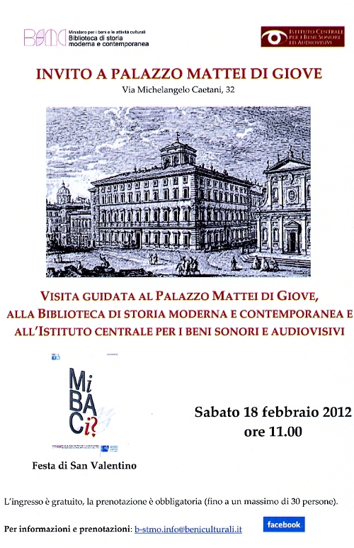 invito a palazzo mattei di giove