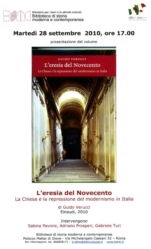 L&rsquo;eresia del novecento