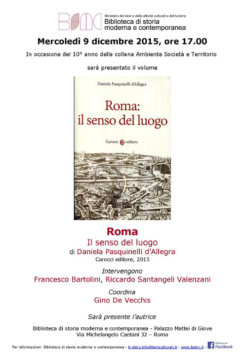 Roma il senso del luogo