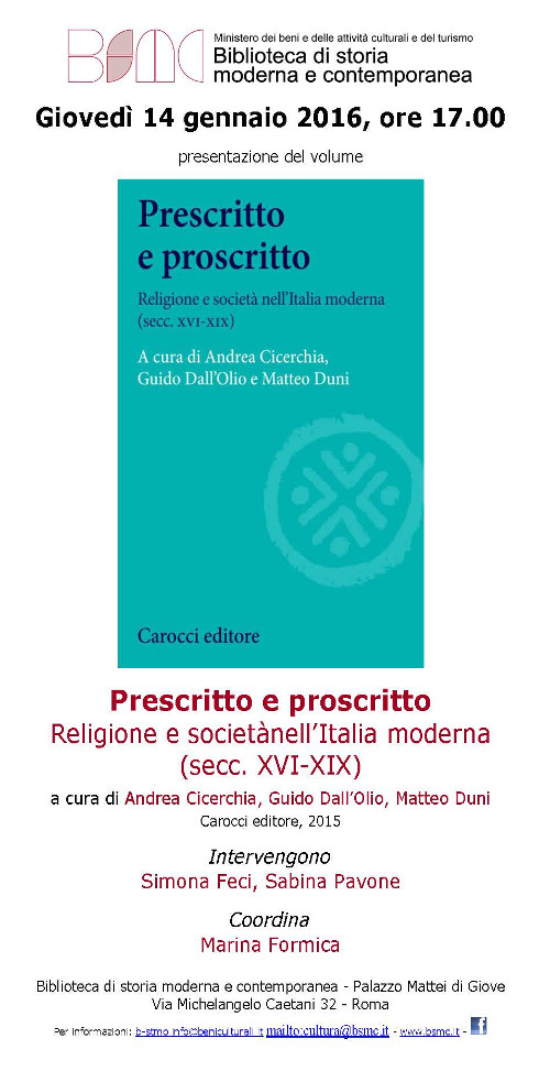 prescritto e proscritto